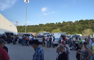 The line for Joe's BBQ! Photo courtesy of MHHS.