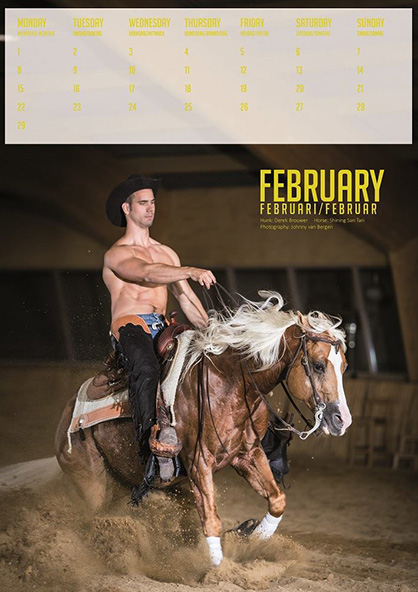Horse and Hunk Calendrier 2024 