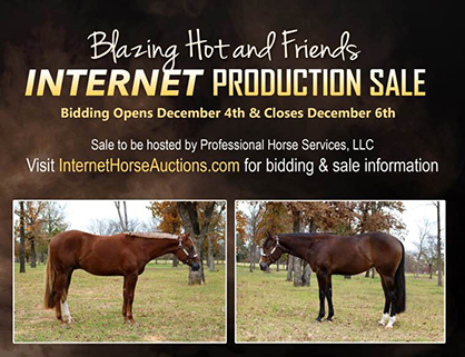 Blazing Hot and Friends Internet Production Sale- Dec. 4-6