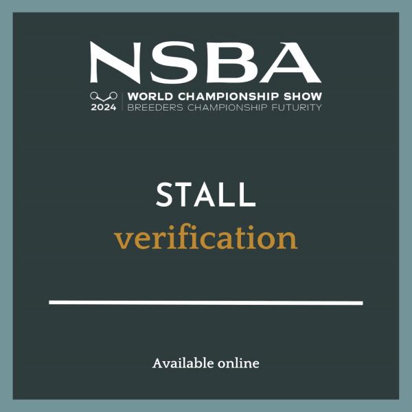 2024 NSBA World Championship Show Stall Verification Report