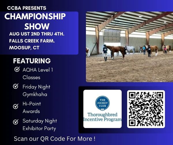 CCBA Announces Exciting Changes to Second Championship Show