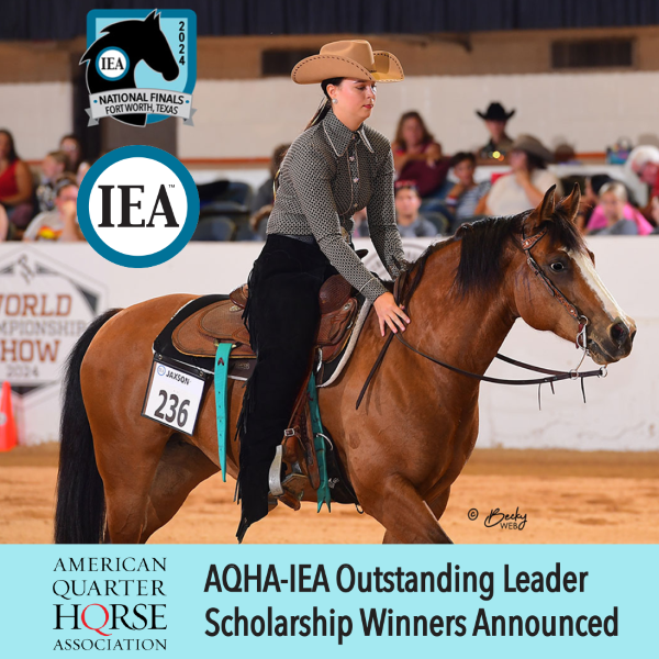 AQHA-IEA Outstanding Leader Scholarship Winners