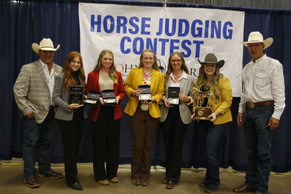 AQHYA World Championship Horse Judging Contest Results